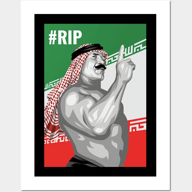 RIP THE IRON SHEIK Wall Art by mirailecs